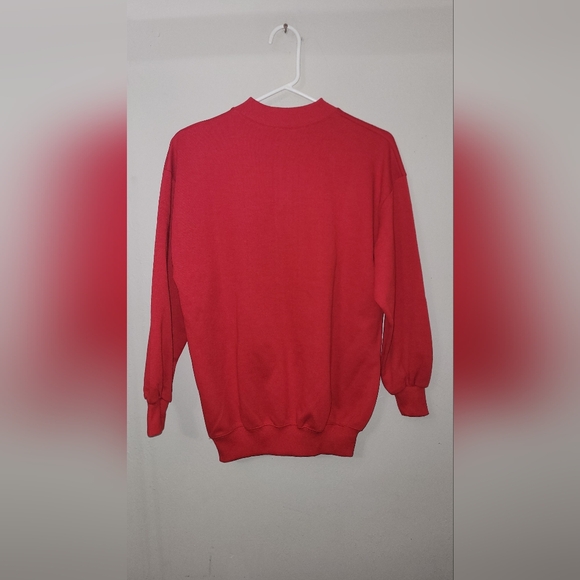 Womens medium vintage mickey mouse cinched Sweatshirt red - Picture 2 of 6